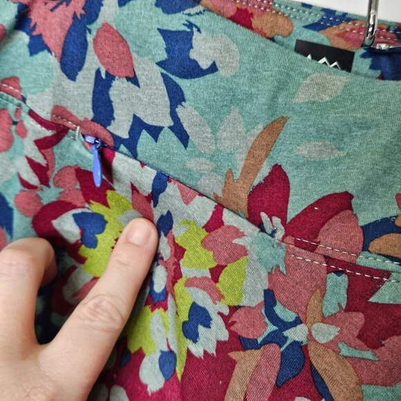 REI‎ Womens Floral Skirt Hidden Zip Pocket sz S Gorpcore Activewear Boho Casual - Picture 5 of 8